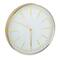 Hello Honey® 13.5" White & Gold Minimalist Aura Wall Clock